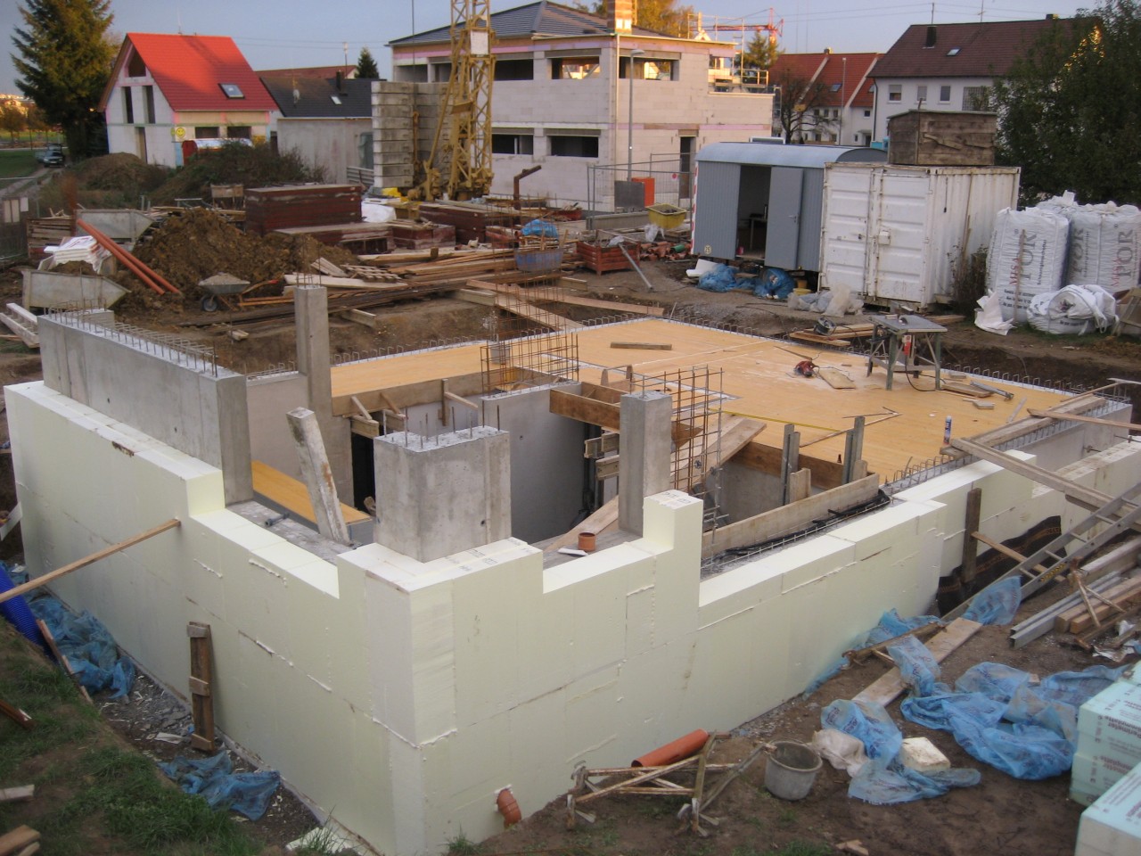 Deckenschalung fertig