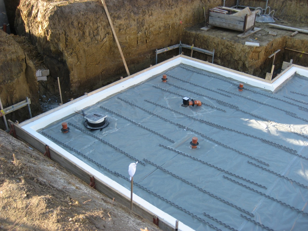 Folienabdeckung fertiggestellt