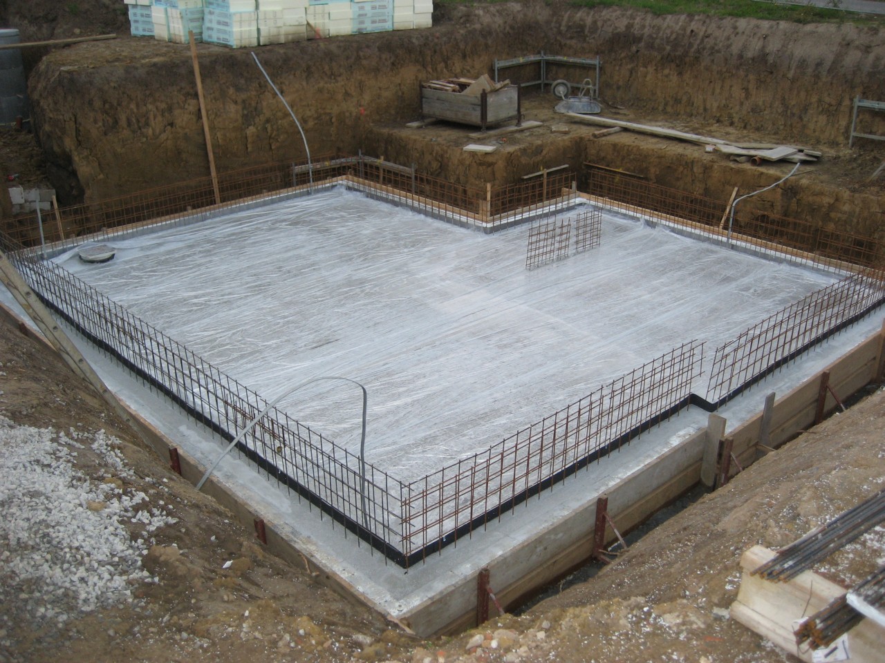 WU-Beton muss 48 Stunden aushärten