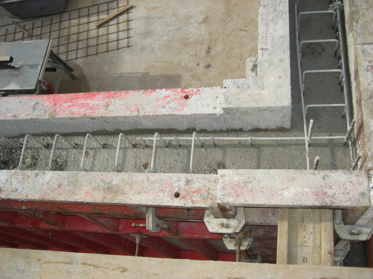 Der fehlende Beton wurde aufgefüllt