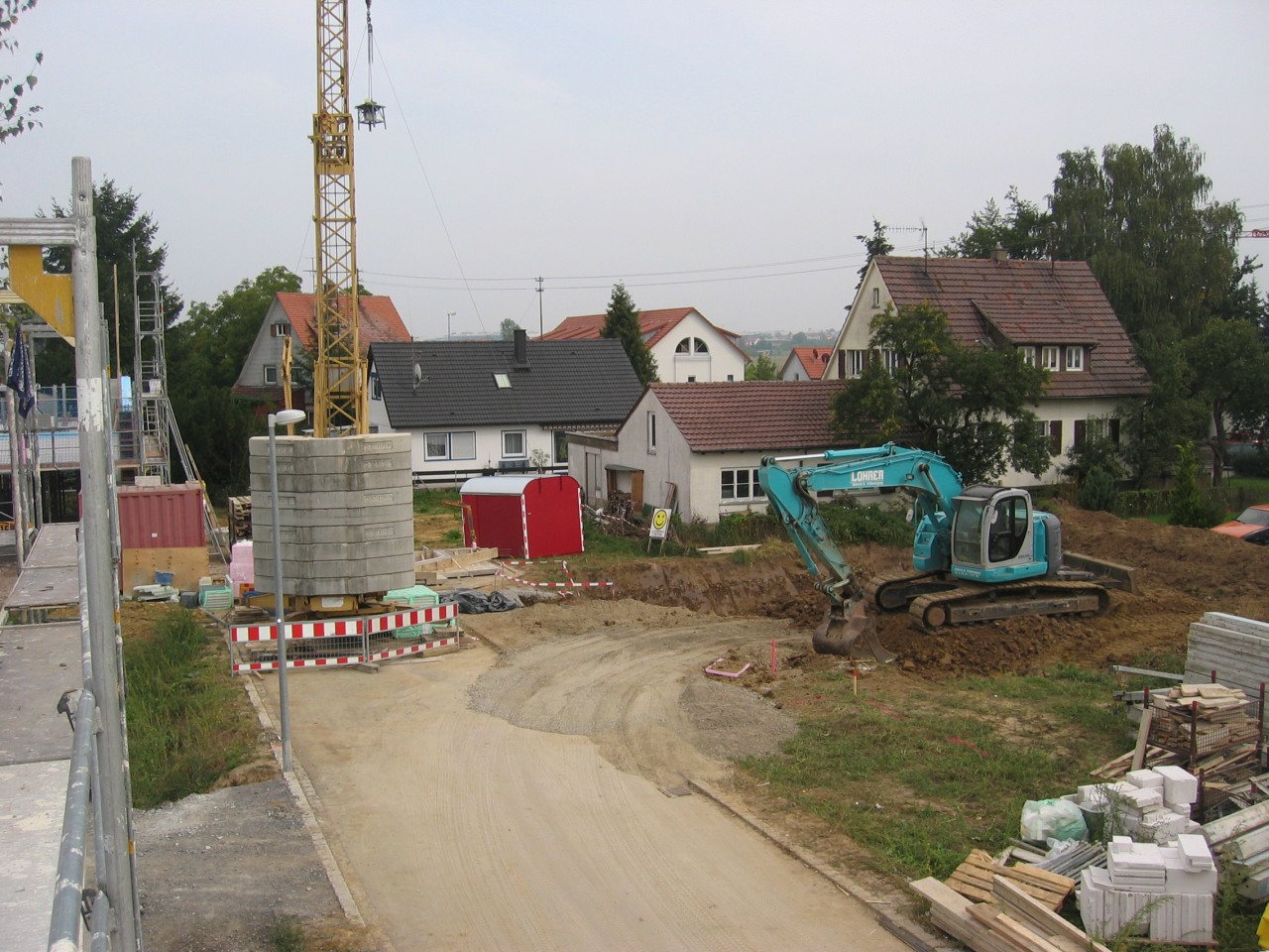Geflohener Bagger